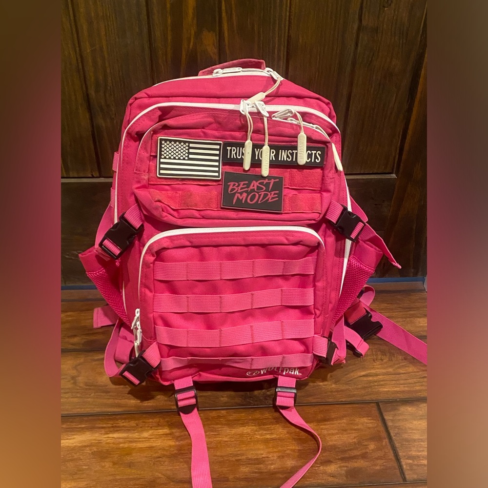 Wolfpak pink goddess backpack